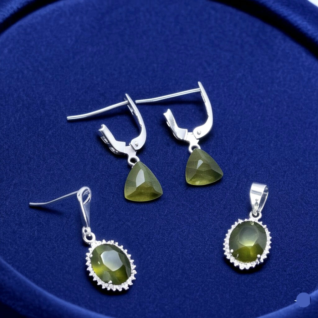 Women's heliodor jewelry set