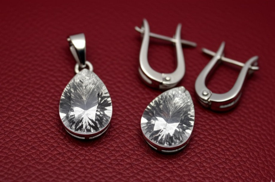 White Topaz Women's earrings