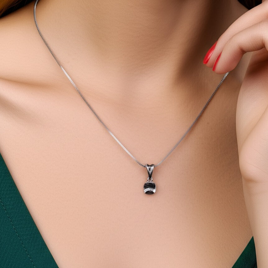 Women's white topaz pendant