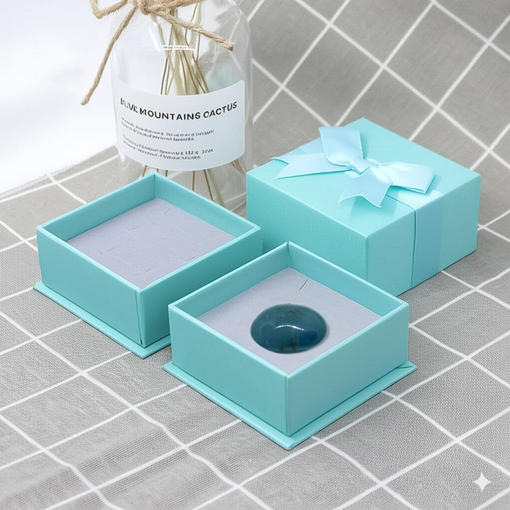 Aquamarine men's ring