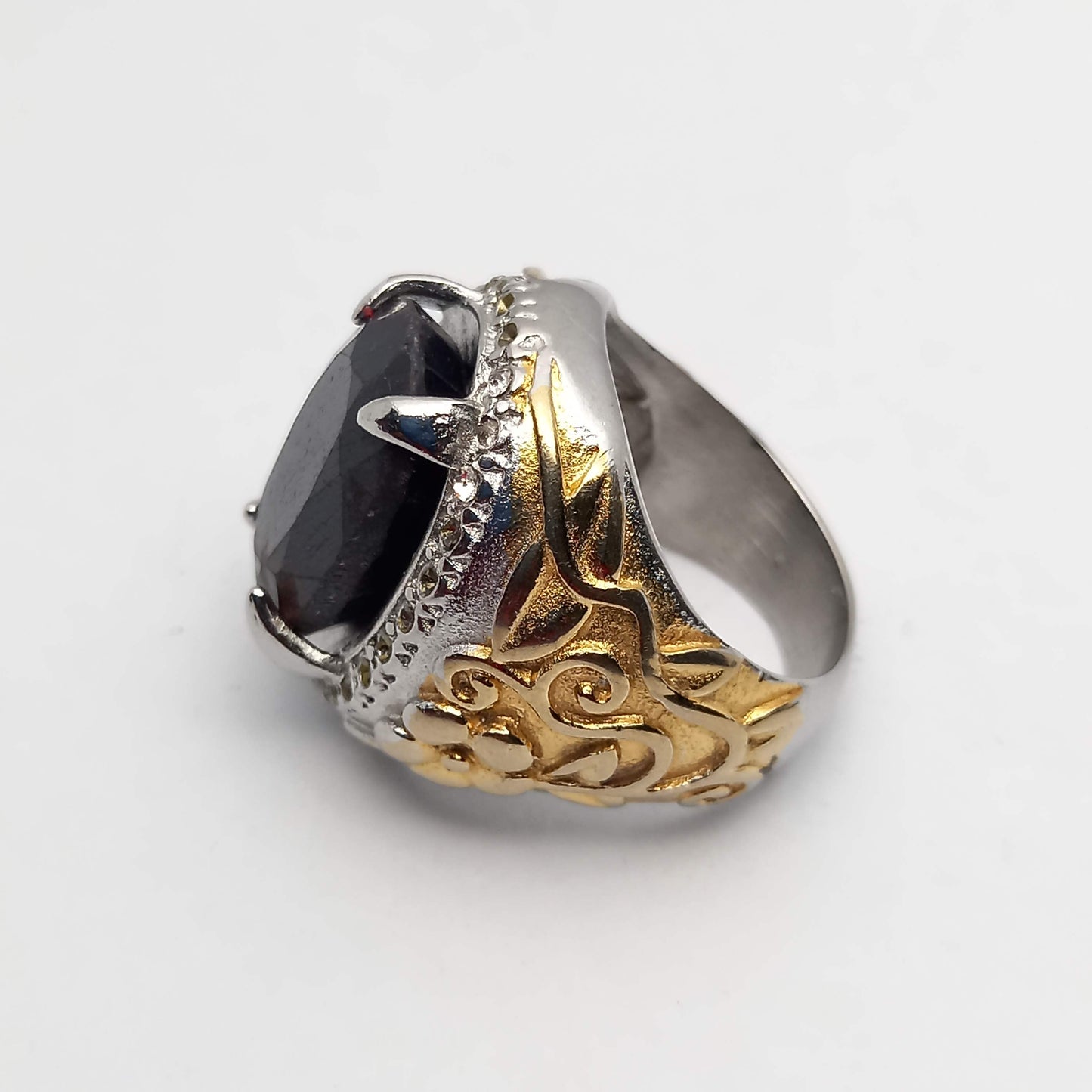 Black Garnet Ring