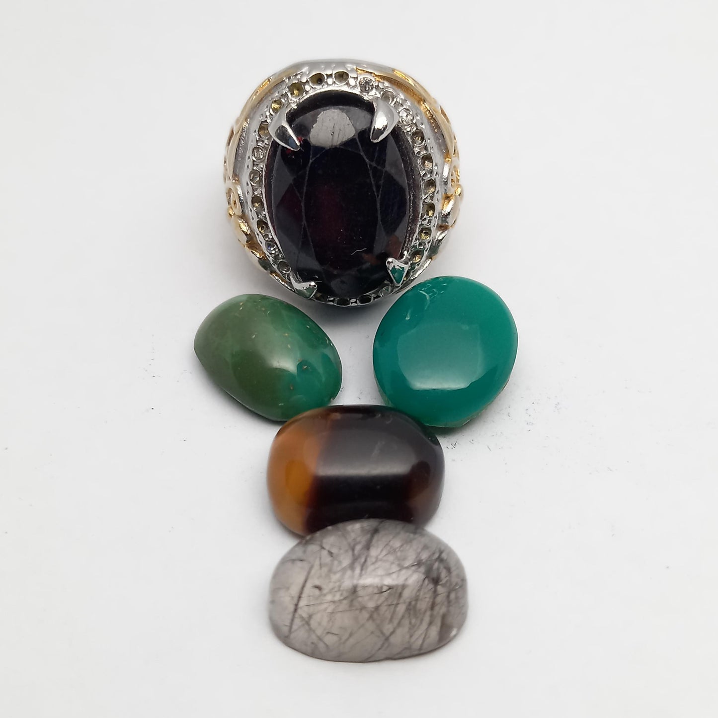 Black Garnet Ring