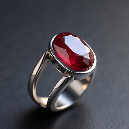 Men's ruby ring