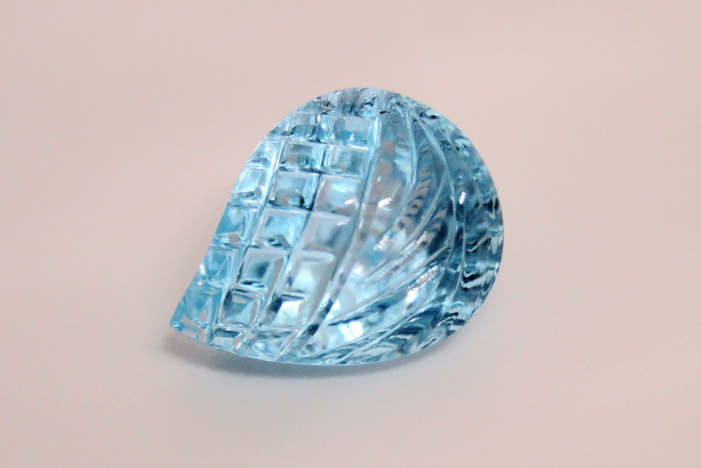 Sky blue topaz pendant and ring