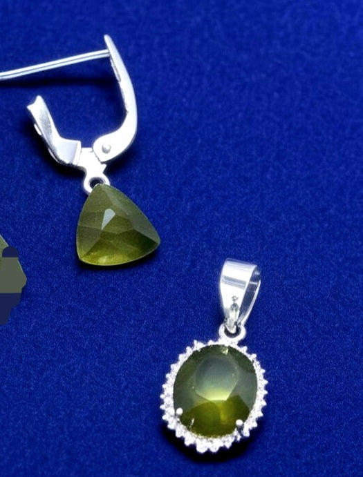 Women's heliodor jewelry set