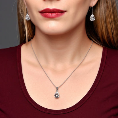 White Topaz Women's earrings
