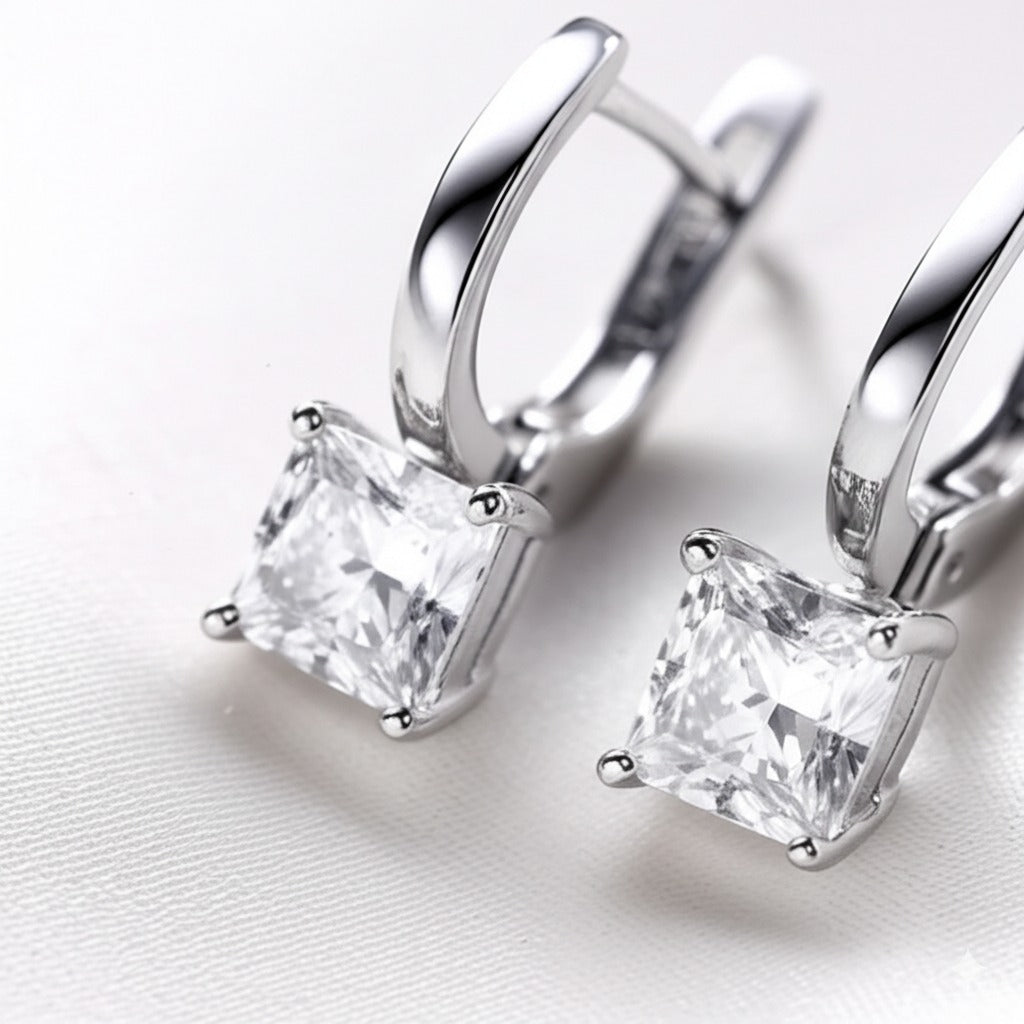 White Topaz Women's earrings