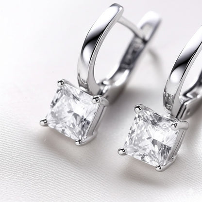 White Topaz Women's earrings