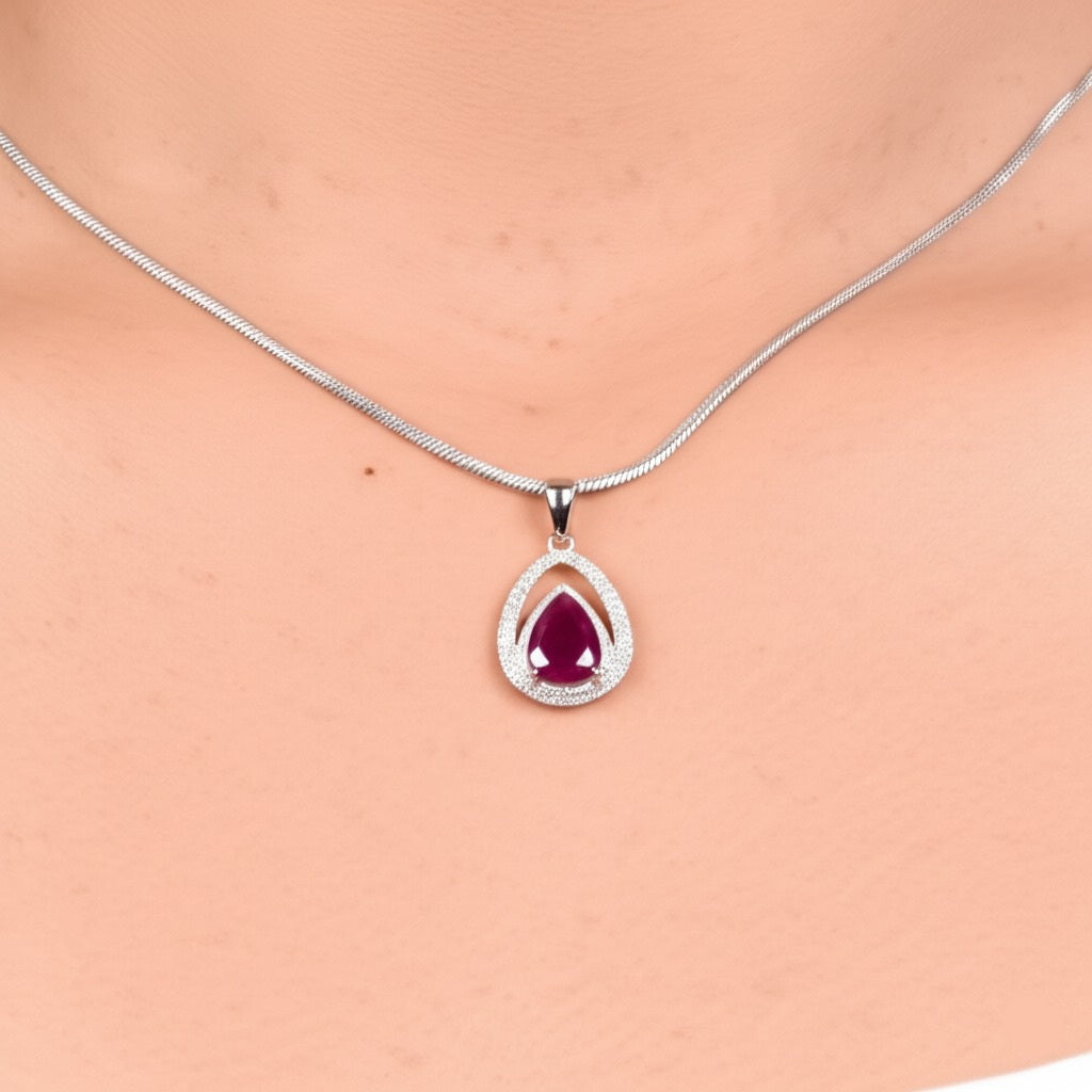 Women's ruby pendant