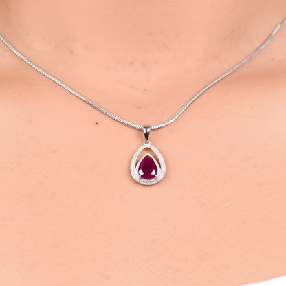 Women's ruby pendant