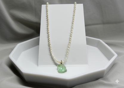 Women's green flourite necklace