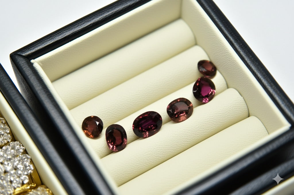 Garnet women's necklace