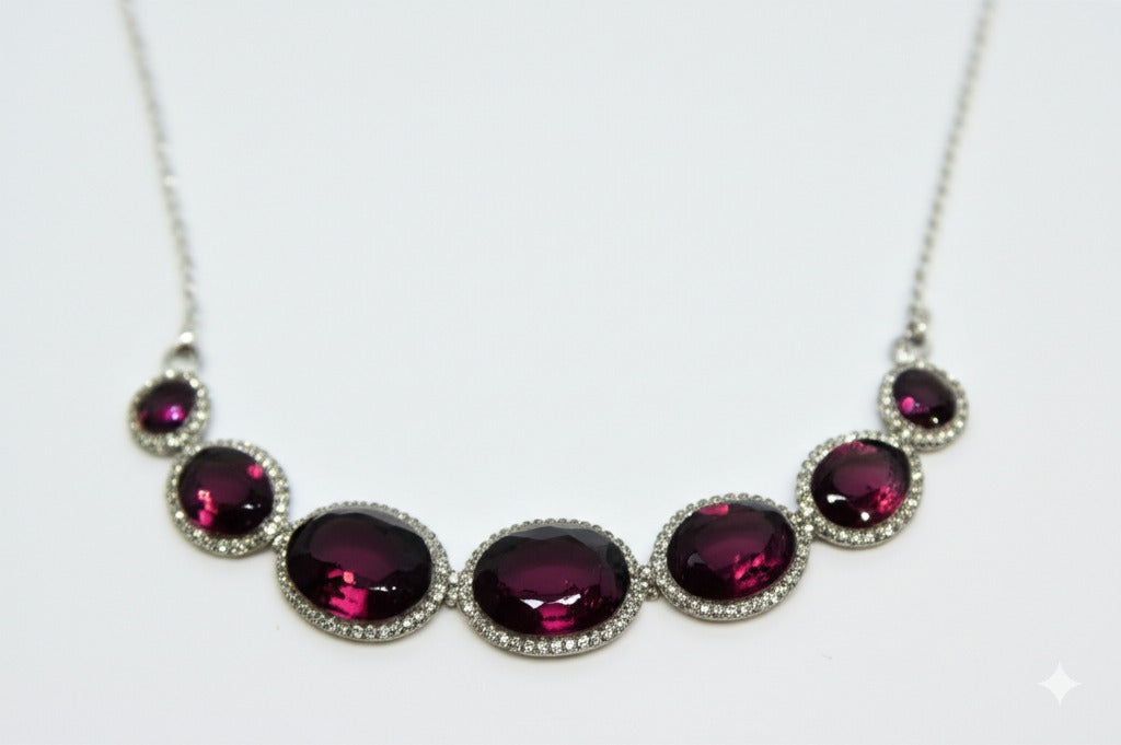 Garnet women's necklace