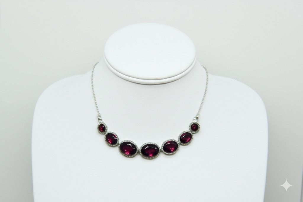 Garnet women's necklace