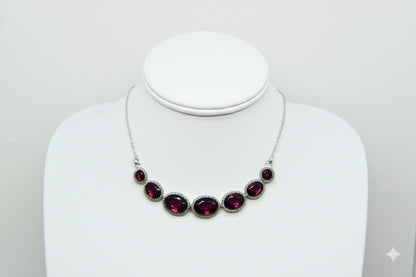 Garnet women's necklace
