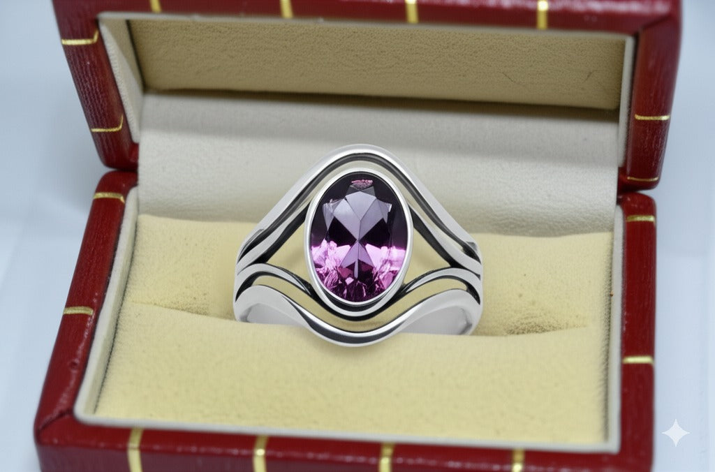 Women's luxury sapphire ring