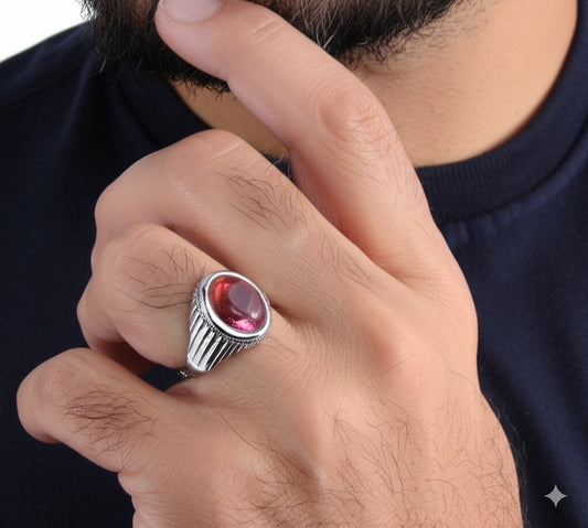 Men's rubilite Ring