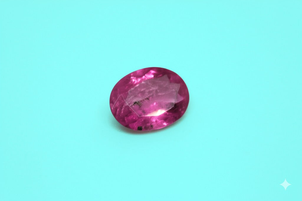 Women's red tourmaline pendant