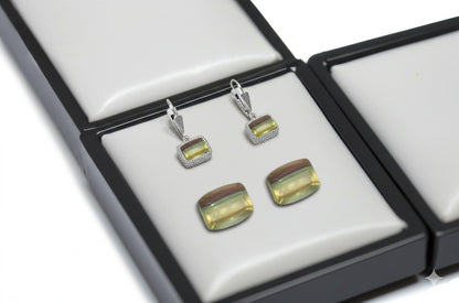 Banded flourite Women's earrings