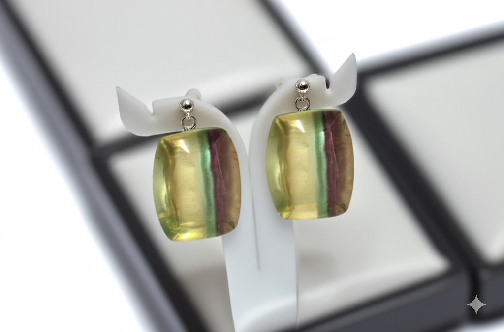 Banded flourite Women's earrings
