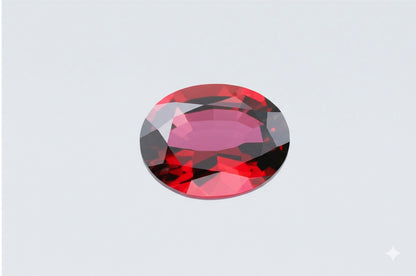 Women's red garnet pendant