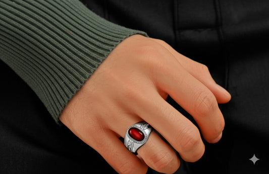 Men's yameni agate  Ring