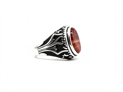 Men's sulemani agate Ring