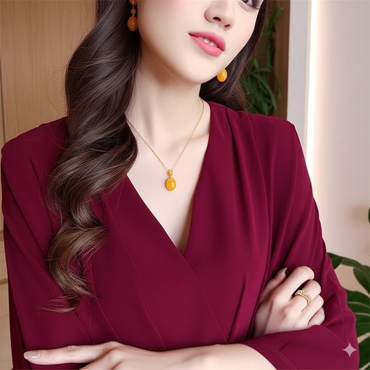 Women's Amber jewelry set
