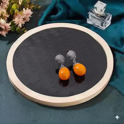 Yellow amber Women's earrings