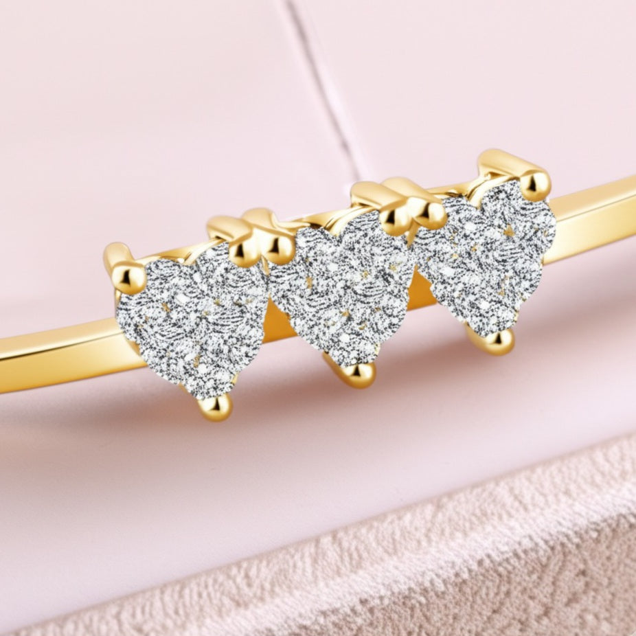 Women's luxury gold diamond bracelet
