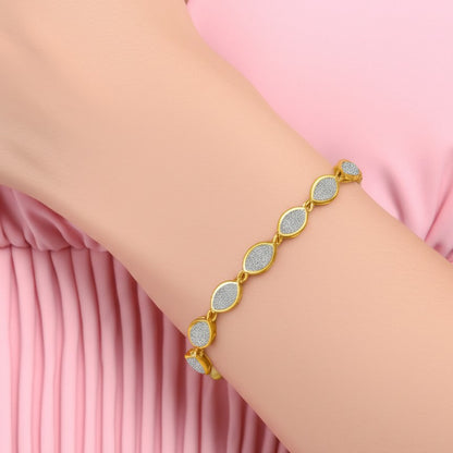 Women's luxury gold diamond bracelet