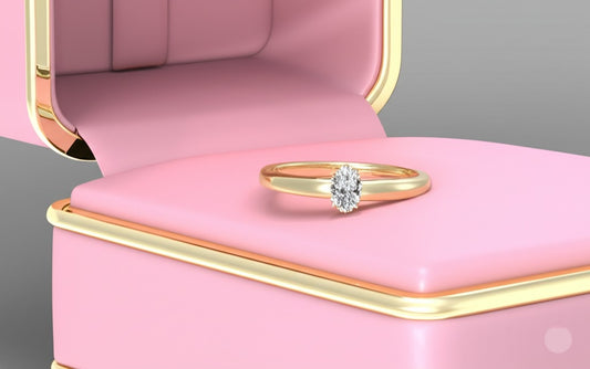 Women's luxury gold diamond Ring