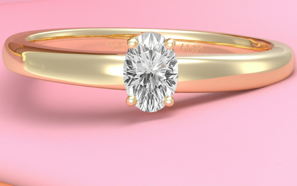 Women's luxury gold diamond Ring