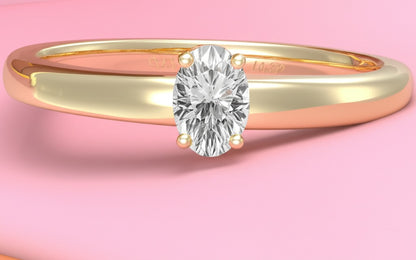 Women's luxury gold diamond Ring