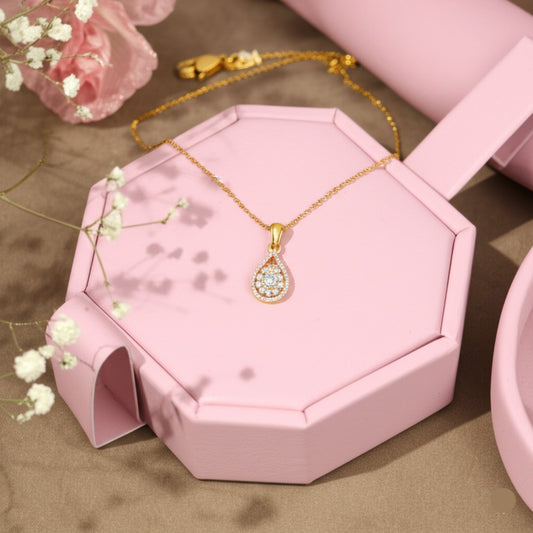 Women's luxury diamond jewelry set