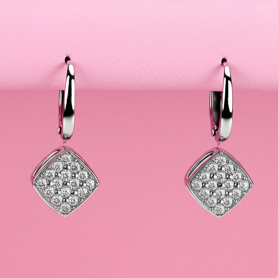 Women's luxury gold earrings (Diamond)