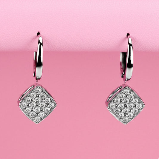 Women's luxury gold earrings (Diamond)
