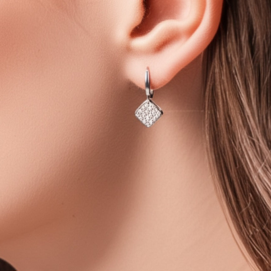 Women's luxury gold earrings (Diamond)