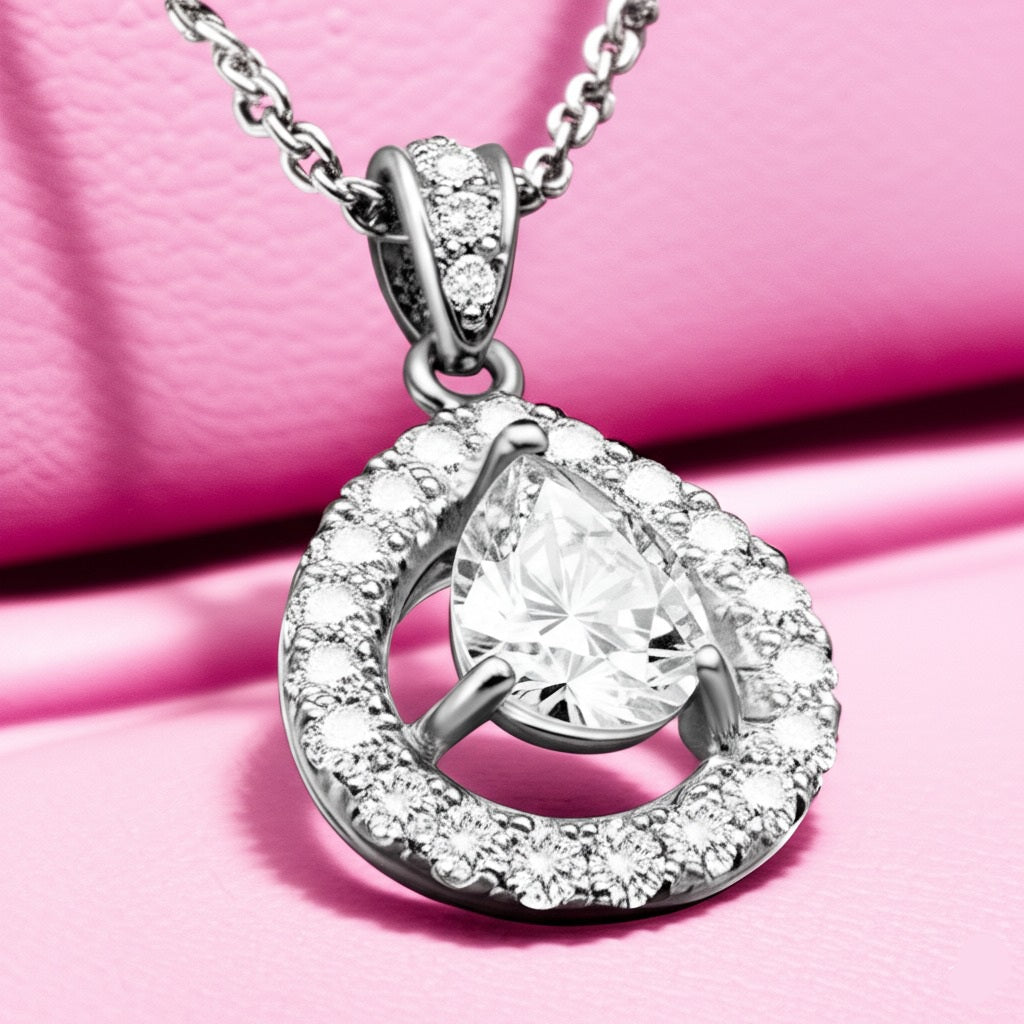 Women's luxury diamond jewelry set