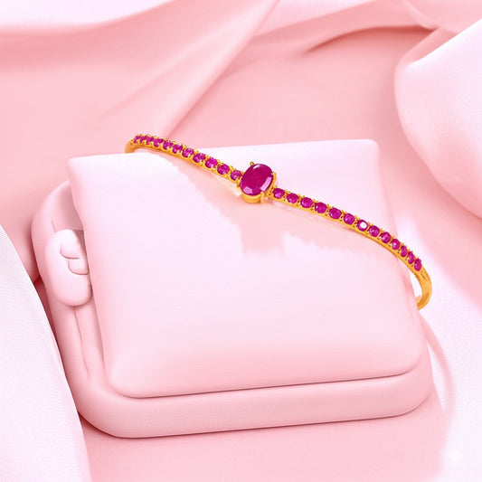 Women's luxury ruby bracelet