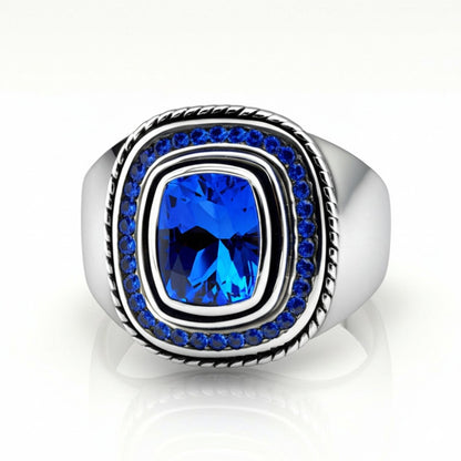 Men's tanzanite ring