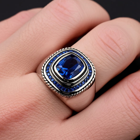 Men's tanzanite ring