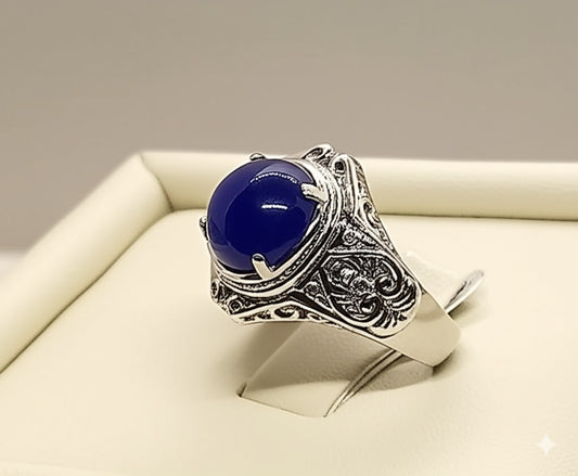 Men's Blue sapphire Ring