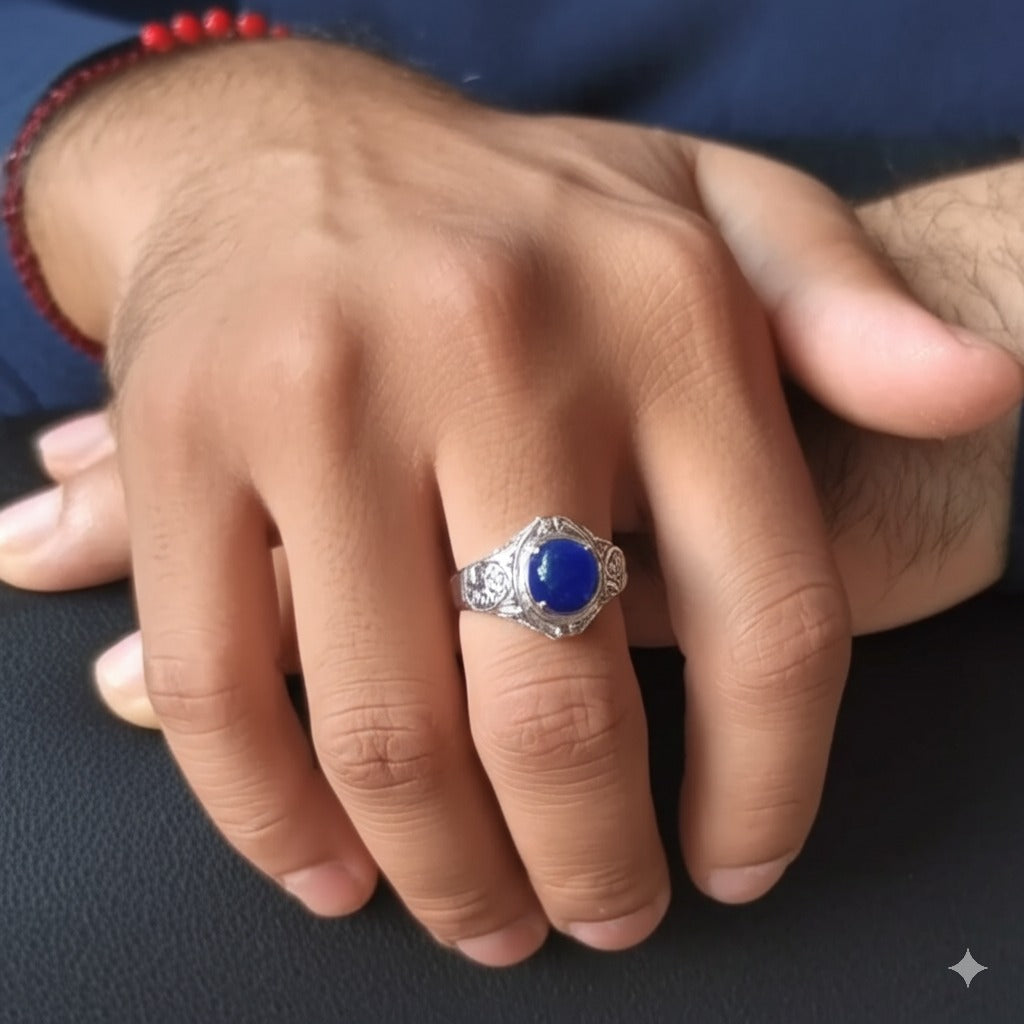 Men's Blue sapphire Ring