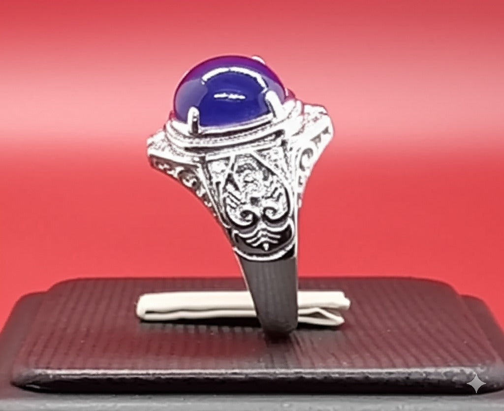 Men's Blue sapphire Ring