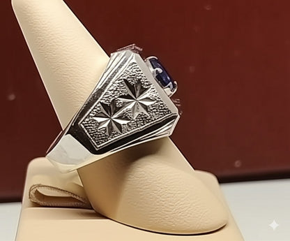 Blue Sapphire Custom Ring