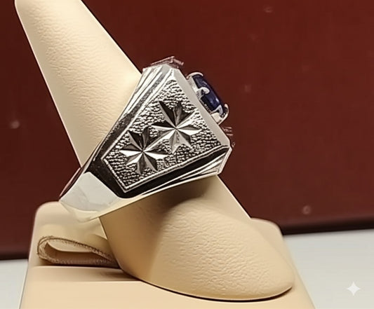 Blue Sapphire Custom Ring