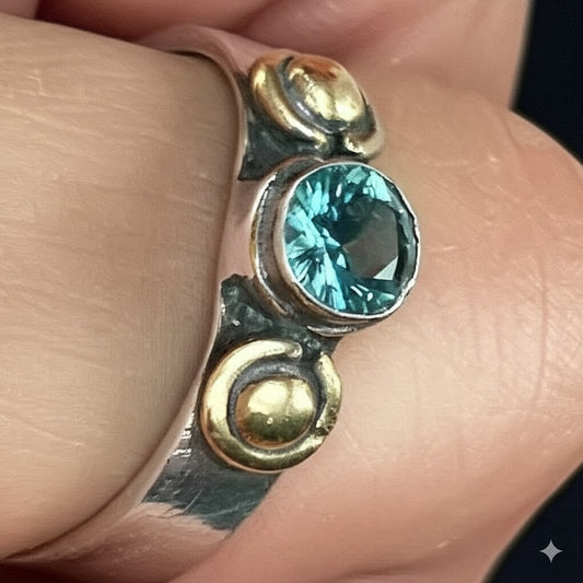 Green Moissanite Ring