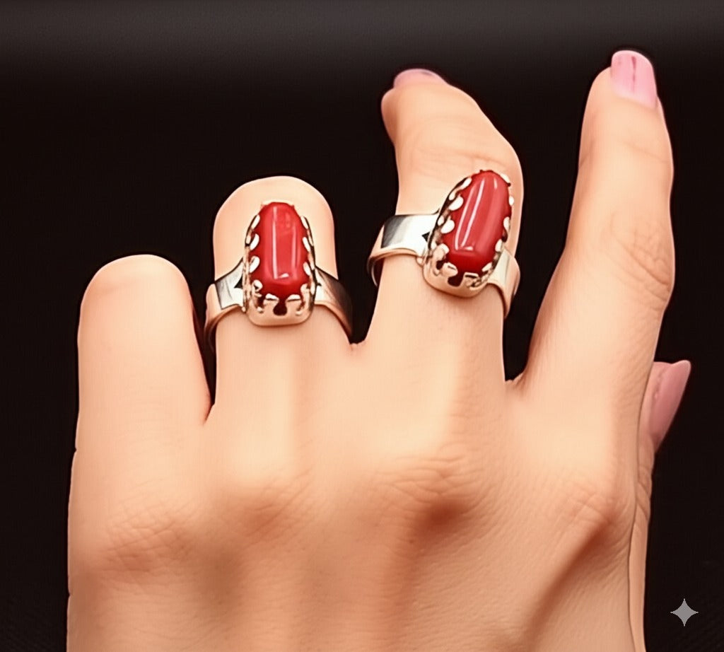 Red Coral Ring