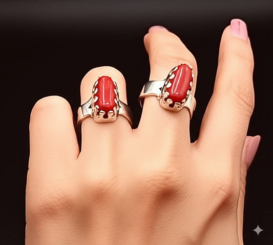 Red Coral Ring